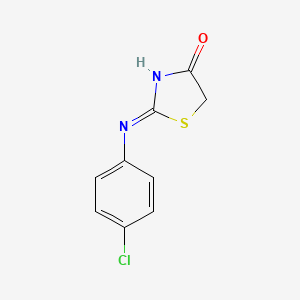 (2Z)-2-[(4-chlorophenyl)imino]-1,3-thiazolidin-4-one - 66625-33-0