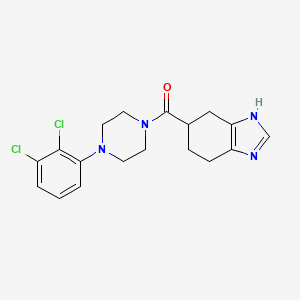 (4-(2,3-dichlorophenyl)piperazin-1-yl)(4,5,6,7-tetrahydro-1H-benzo[d]imidazol-5-yl)methanone - 2034480-90-3