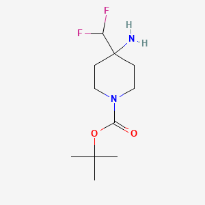Tert-butyl 4-amino-4-(difluoromethyl)piperidine-1-carboxylate - 1697719-07-5