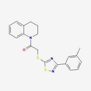 1-(3,4-dihydroquinolin-1(2H)-yl)-2-((3-(m-tolyl)-1,2,4-thiadiazol-5-yl)thio)ethanone - 864917-69-1