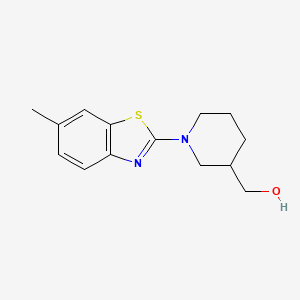 [1-(6-Methyl-1,3-benzothiazol-2-yl)piperidin-3-yl]methanol - 2415622-83-0