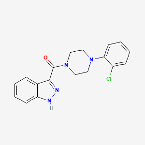 3-[4-(2-chlorophenyl)piperazine-1-carbonyl]-1H-indazole - 946261-79-6
