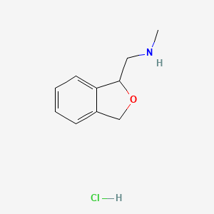 [(1,3-dihydro-2-benzofuran-1-yl)methyl](methyl)amine hydrochloride - 2408975-25-5