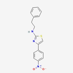 4-(4-nitrophenyl)-N-(2-phenylethyl)-1,3-thiazol-2-amine - 406471-61-2
