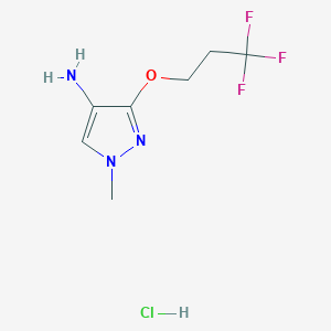 1-Methyl-3-(3,3,3-trifluoropropoxy)-1H-pyrazol-4-amine hydrochloride - 1458593-82-2