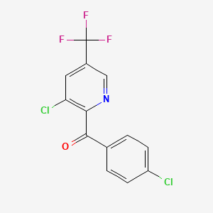 (4-Chlorophenyl)[3-chloro-5-(trifluoromethyl)-2-pyridinyl]methanone - 338953-54-1