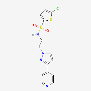 5-chloro-N-(2-(3-(pyridin-4-yl)-1H-pyrazol-1-yl)ethyl)thiophene-2-sulfonamide - 1448047-68-4