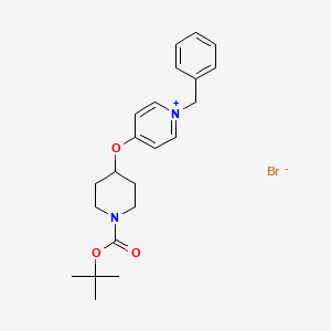 1-Benzyl-4-({1-[(tert-butoxy)carbonyl]piperidin-4-yl}oxy)pyridin-1-ium bromide - 845305-82-0