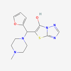 5-[(furan-2-yl)(4-methylpiperazin-1-yl)methyl]-[1,2,4]triazolo[3,2-b][1,3]thiazol-6-ol - 868220-78-4