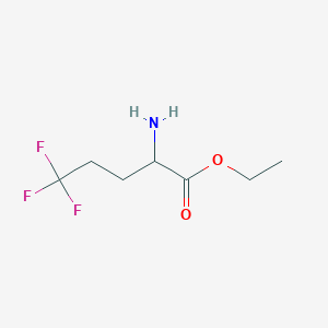 Ethyl 2-amino-5,5,5-trifluoropentanoate - 1260582-75-9