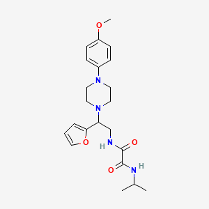N'-[2-(furan-2-yl)-2-[4-(4-methoxyphenyl)piperazin-1-yl]ethyl]-N-(propan-2-yl)ethanediamide - 877647-56-8