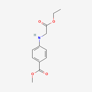 Benzoic acid, 4-[(2-ethoxy-2-oxoethyl)amino]-, methyl ester - 729600-41-3