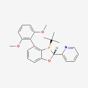 2-((2R,3R)-3-(tert-Butyl)-4-(2,6-dimethoxyphenyl)-2,3-dihydrobenzo[d][1,3]oxaphosphol-2-yl)pyridine - 1542796-11-1
