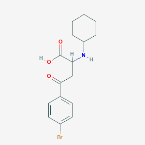 4-(4-Bromophenyl)-2-(cyclohexylamino)-4-oxobutanoic acid - 1031263-33-8