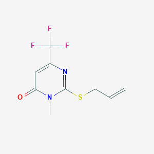 2-(allylsulfanyl)-3-methyl-6-(trifluoromethyl)-4(3H)-pyrimidinone - 339101-95-0
