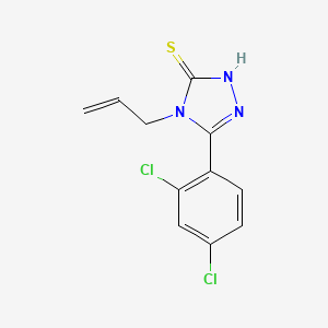 4-allyl-5-(2,4-dichlorophenyl)-4H-1,2,4-triazole-3-thiol - 91064-40-3