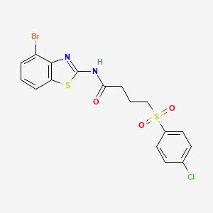 N-(4-bromobenzo[d]thiazol-2-yl)-4-((4-chlorophenyl)sulfonyl)butanamide - 941988-03-0