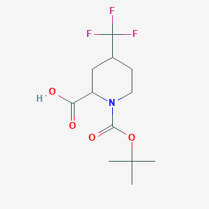 1-(tert-Butoxycarbonyl)-4-(trifluoromethyl)piperidine-2-carboxylic acid - 1706541-29-8