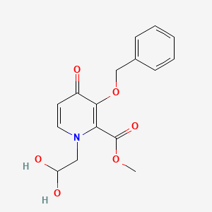 Methyl 3-(benzyloxy)-1-(2,2-dihydroxyethyl)-4-oxo-1,4-dihydropyridine-2-carboxylate - 1206102-08-0