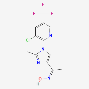 1-{1-[3-chloro-5-(trifluoromethyl)-2-pyridinyl]-2-methyl-1H-imidazol-4-yl}-1-ethanone oxime - 251096-48-7