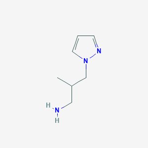 2-methyl-3-(1H-pyrazol-1-yl)propan-1-amine - 1006469-88-0