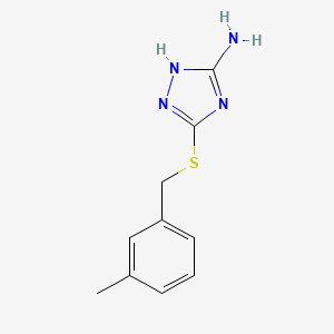 3-[(3-methylbenzyl)sulfanyl]-1H-1,2,4-triazol-5-amine - 496033-62-6