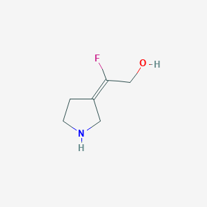2-Fluoro-2-(pyrrolidin-3-ylidene)ethan-1-ol - 1820749-02-7