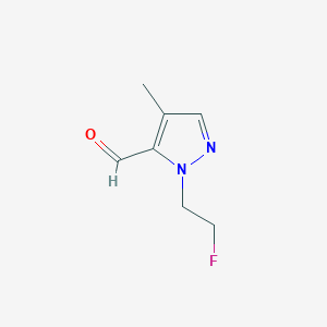 1-(2-Fluoroethyl)-4-methyl-1H-pyrazole-5-carbaldehyde - 1429417-95-7