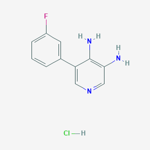5-(3-Fluorophenyl)pyridine-3,4-diamine hydrochloride - 2219407-53-9