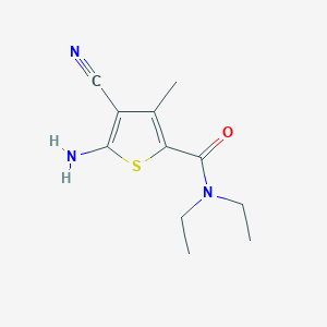 5-amino-4-cyano-N,N-diethyl-3-methylthiophene-2-carboxamide - 107815-98-5