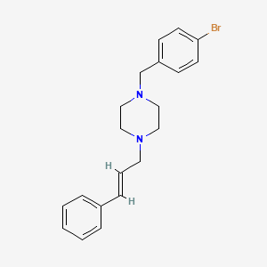 1-(4-bromobenzyl)-4-[(2E)-3-phenylprop-2-en-1-yl]piperazine - 414893-39-3