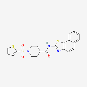 N-(naphtho[2,1-d]thiazol-2-yl)-1-(thiophen-2-ylsulfonyl)piperidine-4-carboxamide - 900000-94-4