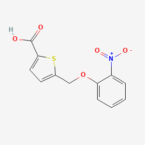 5-[(2-Nitrophenoxy)methyl]thiophene-2-carboxylic acid - 934155-49-4