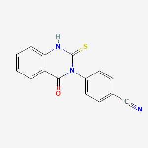 4-(2-mercapto-4-oxoquinazolin-3(4H)-yl)benzonitrile - 879361-52-1