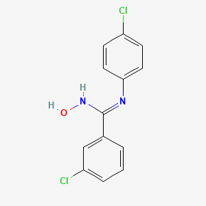 3-chloro-N-(4-chlorophenyl)-N'-hydroxybenzenecarboximidamide - 866049-32-3