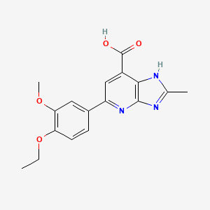 5-(4-ethoxy-3-methoxyphenyl)-2-methyl-3H-imidazo[4,5-b]pyridine-7-carboxylic acid - 1021113-29-0