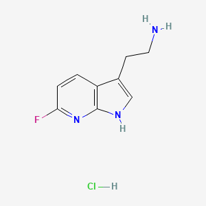 2-{6-fluoro-1H-pyrrolo[2,3-b]pyridin-3-yl}ethan-1-amine hydrochloride - 2089255-12-7
