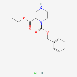 1-Benzyl 2-ethyl piperazine-1,2-dicarboxylate hydrochloride - 2177257-75-7