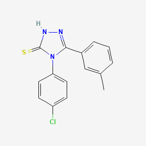 4-(4-chlorophenyl)-5-(3-methylphenyl)-4H-1,2,4-triazole-3-thiol - 731827-10-4