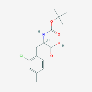 2-{[(tert-butoxy)carbonyl]amino}-3-(2-chloro-4-methylphenyl)propanoic acid - 1690532-75-2