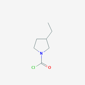 3-Ethylpyrrolidine-1-carbonyl chloride - 1564971-22-7