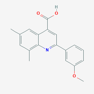 2-(3-Methoxyphenyl)-6,8-dimethylquinoline-4-carboxylic acid - 492997-60-1