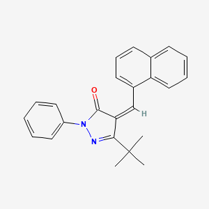 (4Z)-3-tert-butyl-4-[(naphthalen-1-yl)methylidene]-1-phenyl-4,5-dihydro-1H-pyrazol-5-one - 1024754-31-1