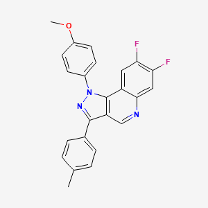 7,8-difluoro-1-(4-methoxyphenyl)-3-(4-methylphenyl)-1H-pyrazolo[4,3-c]quinoline - 901267-13-8