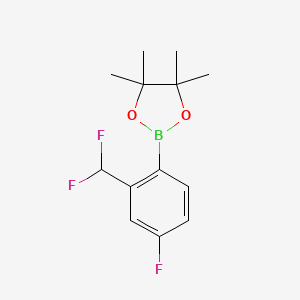 2-[2-(Difluoromethyl)-4-fluorophenyl]-4,4,5,5-tetramethyl-1,3,2-dioxaborolane - 2246993-38-2