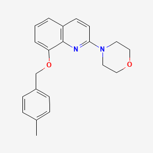 4-(8-((4-Methylbenzyl)oxy)quinolin-2-yl)morpholine - 941989-47-5