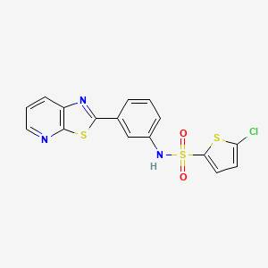 5-chloro-N-(3-(thiazolo[5,4-b]pyridin-2-yl)phenyl)thiophene-2-sulfonamide - 896678-96-9