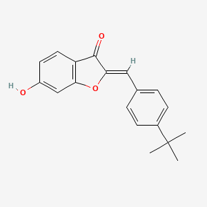(2Z)-2-(4-tert-butylbenzylidene)-6-hydroxy-1-benzofuran-3(2H)-one - 620545-95-1