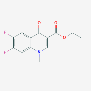 Ethyl 6,7-difluoro-1-methyl-4-oxo-1,4-dihydroquinoline-3-carboxylate - 124458-07-7