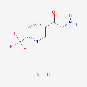 2-Amino-1-[6-(trifluoromethyl)pyridin-3-yl]ethan-1-one hydrochloride - 2155852-94-9